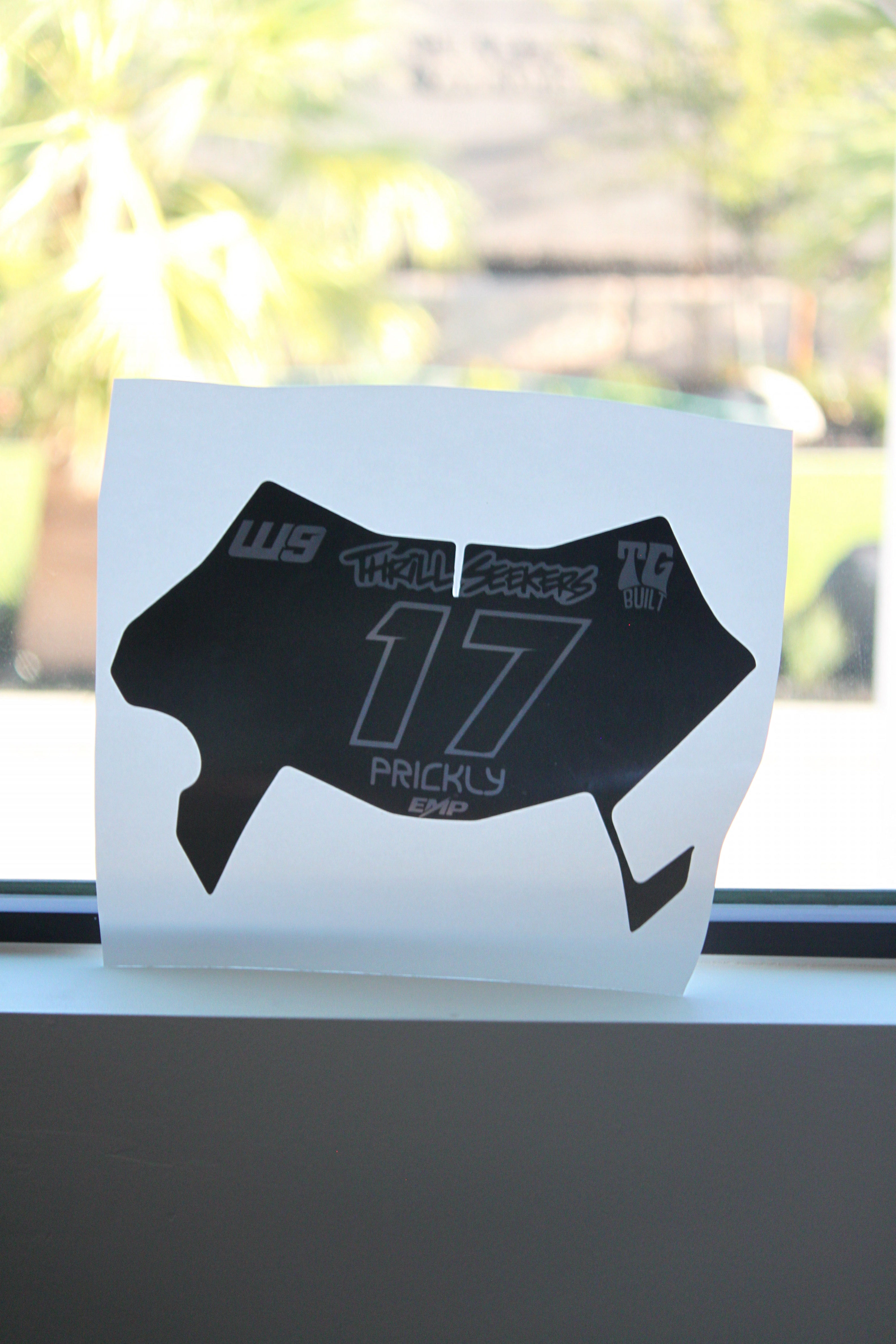 ultra bee plate decal