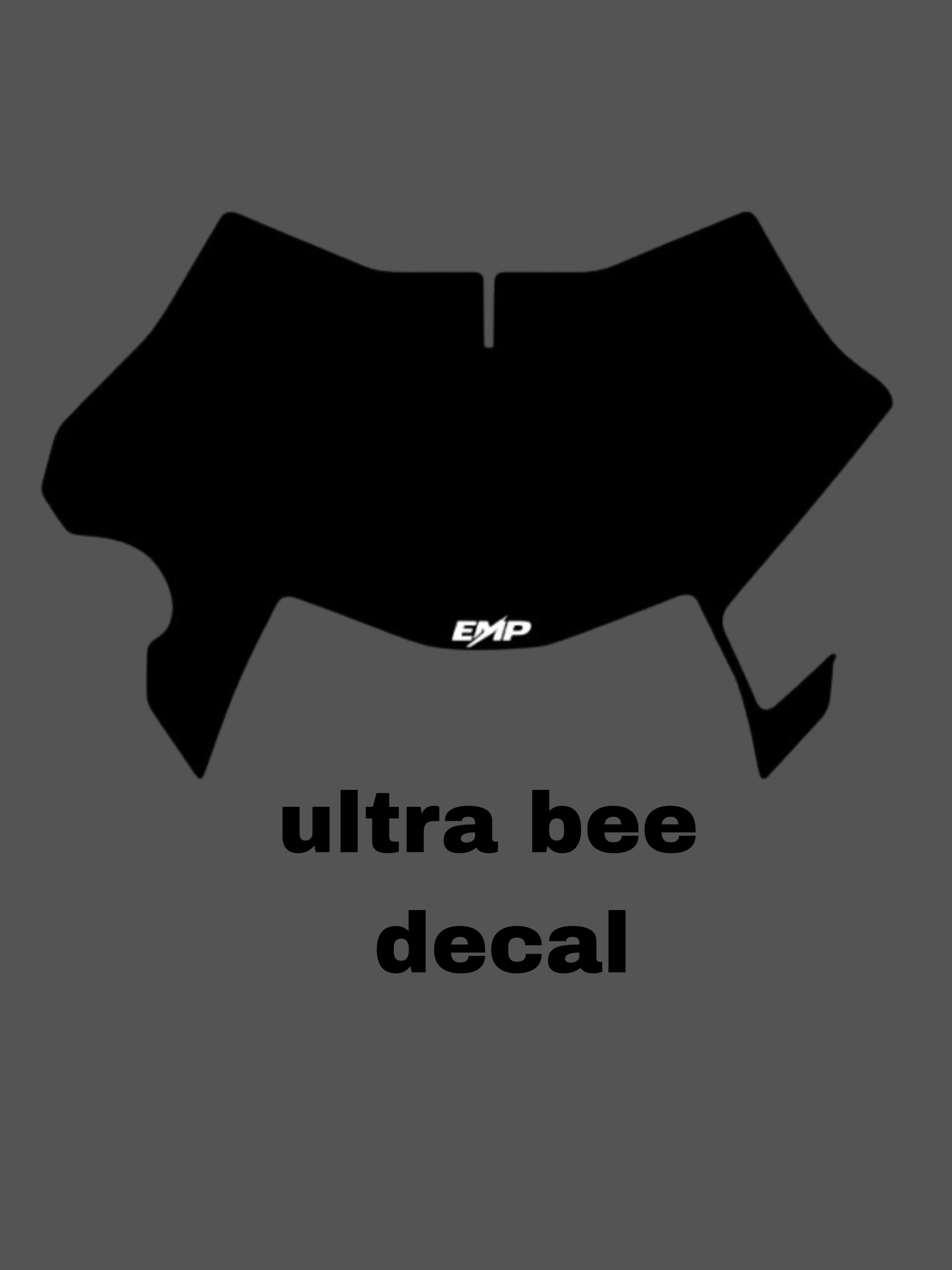 ultra bee plate decal